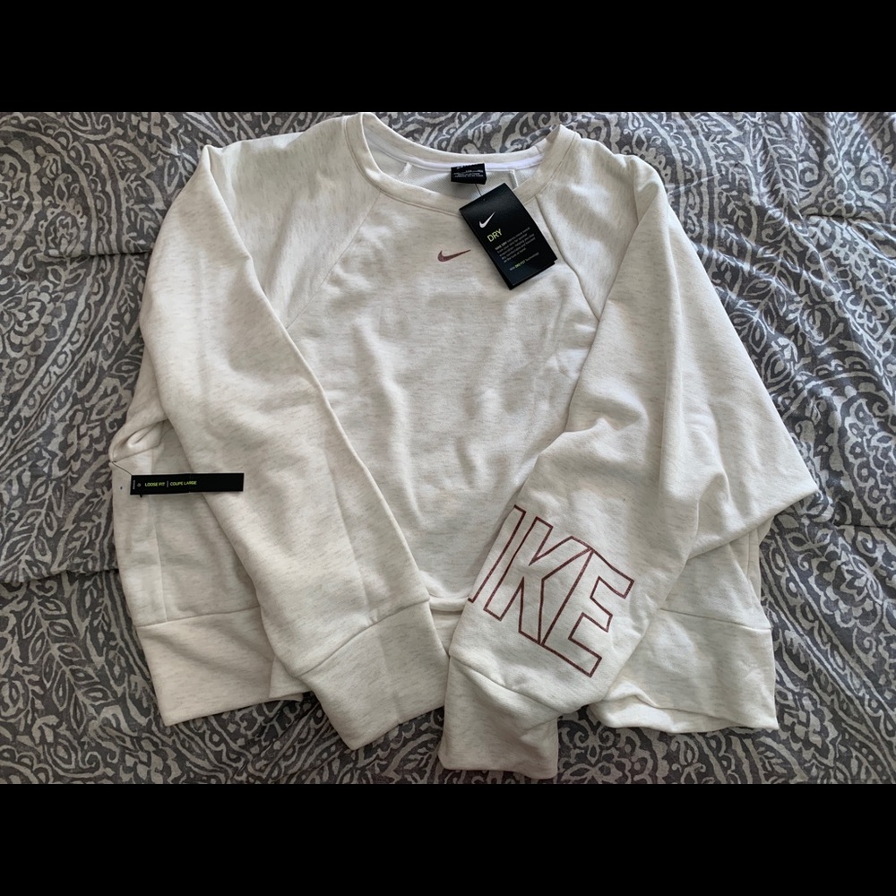 Nike Dry-Fit crop sweatshirt.